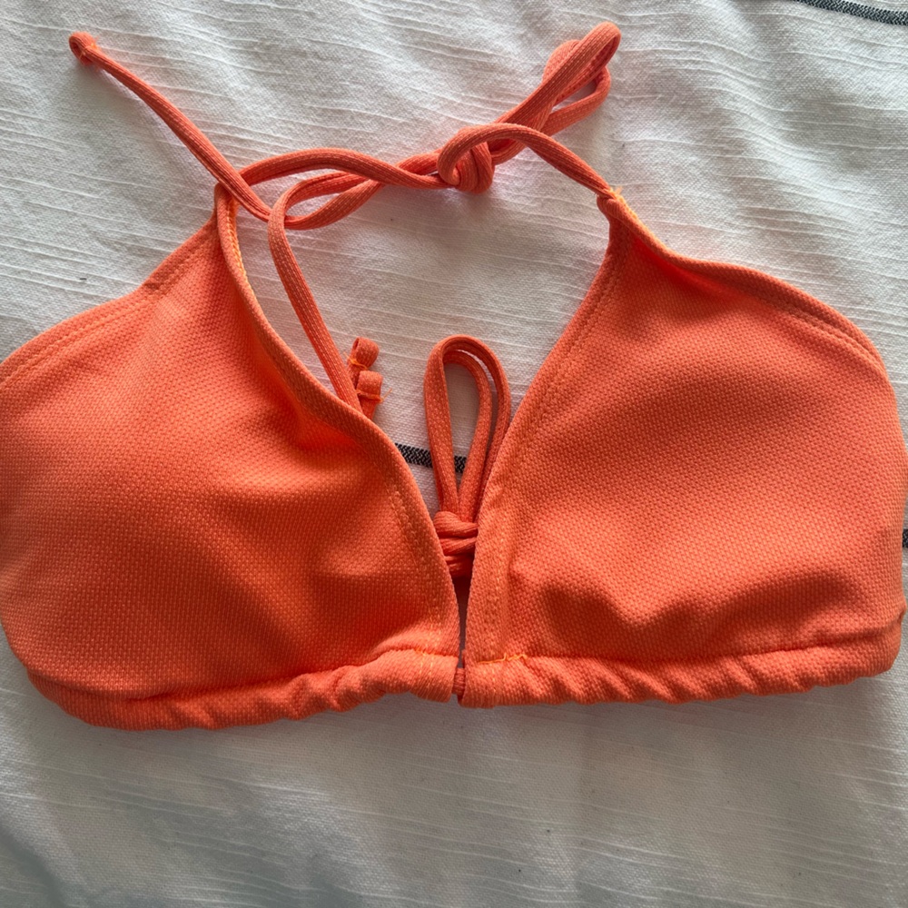 SHEIN Orange Bikini Top